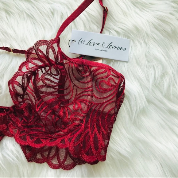 NEW SEXY FOR LOVE AND LEMONS PLUNGE LACE BRA - Picture 6 of 9